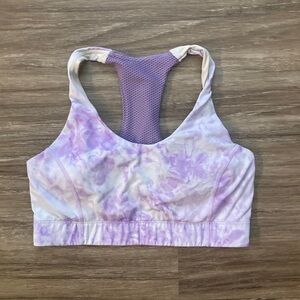 Outdoor Voices Purple Tie-Dye Sports Bra - size M
